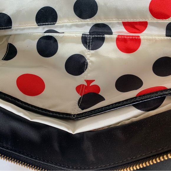 Kate Spade New York Small Shoulder Black Nylon & Leather Handbag - Picture 10 of 13